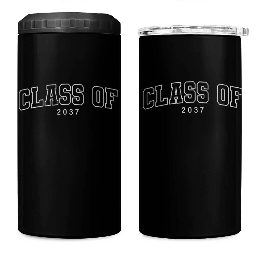 Class Of 2037 4 in 1 Can Cooler Tumbler First Day of School Grow With Me Graduation Gift - Wonder Print Shop