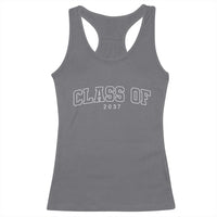 Class Of 2037 Racerback Tank Top First Day of School Grow With Me Graduation Gift - Wonder Print Shop