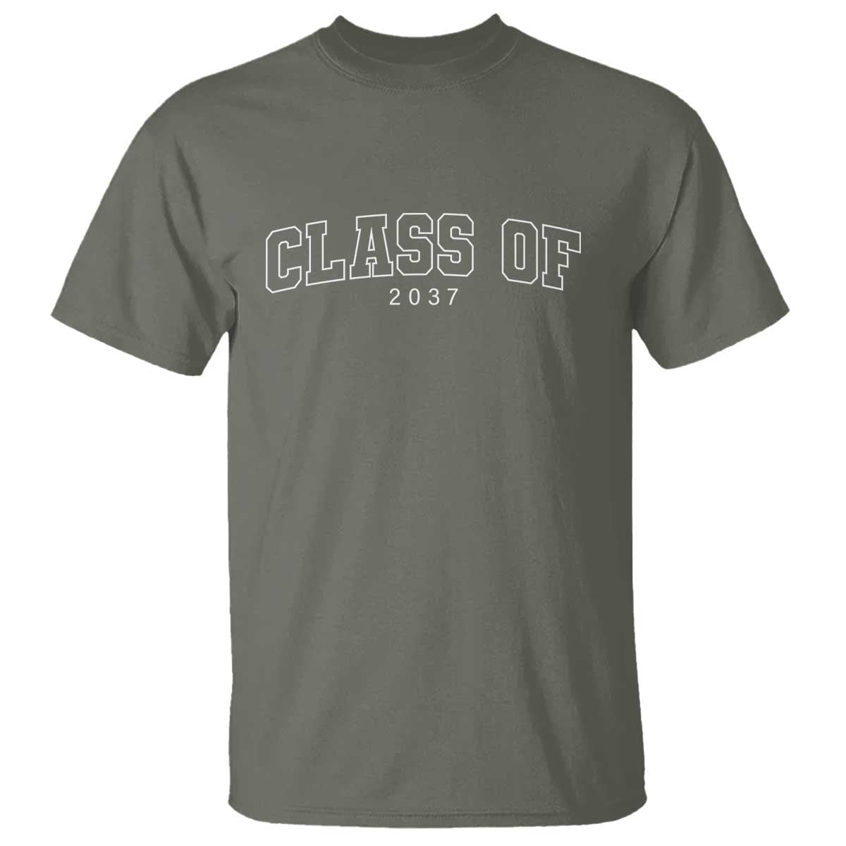 Class Of 2037 T Shirt First Day of School Grow With Me Graduation Gift - Wonder Print Shop