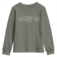 Class Of 2037 Youth Sweatshirt First Day of School Grow With Me Graduation Gift - Wonder Print Shop