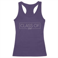 Class Of 2037 Graduation Racerback Tank Top Grow With Me First Day of School Graduation Gift - Wonder Print Shop