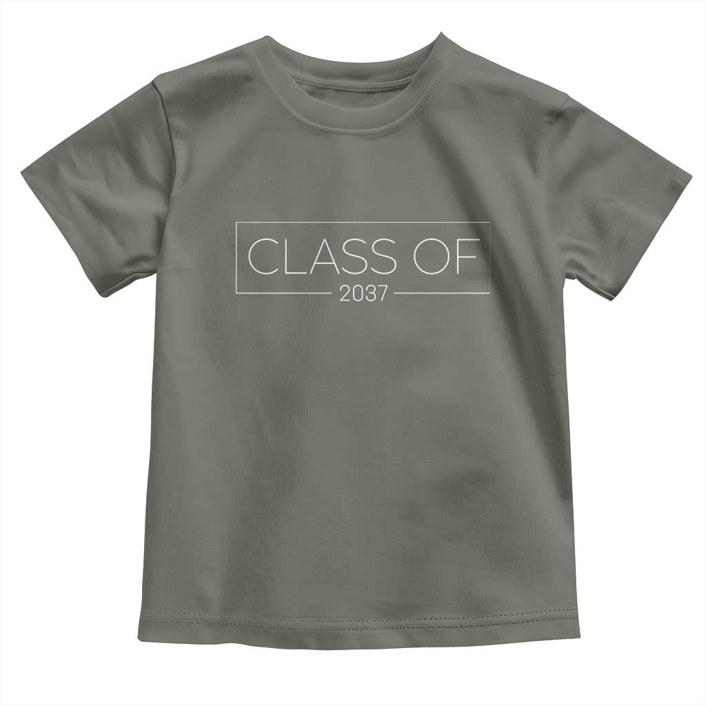 Class Of 2037 Graduation Toddler T Shirt Grow With Me First Day of School Graduation Gift - Wonder Print Shop