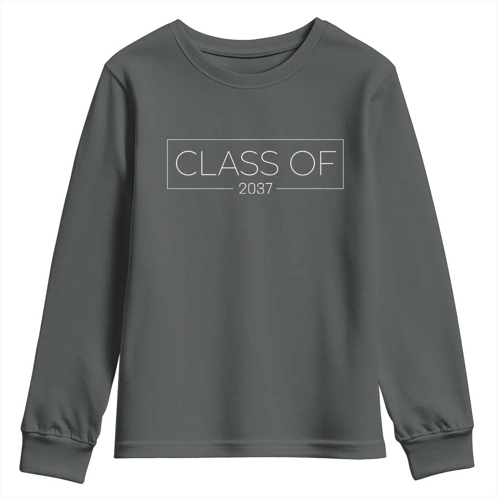 Class Of 2037 Graduation Youth Sweatshirt Grow With Me First Day of School Graduation Gift - Wonder Print Shop