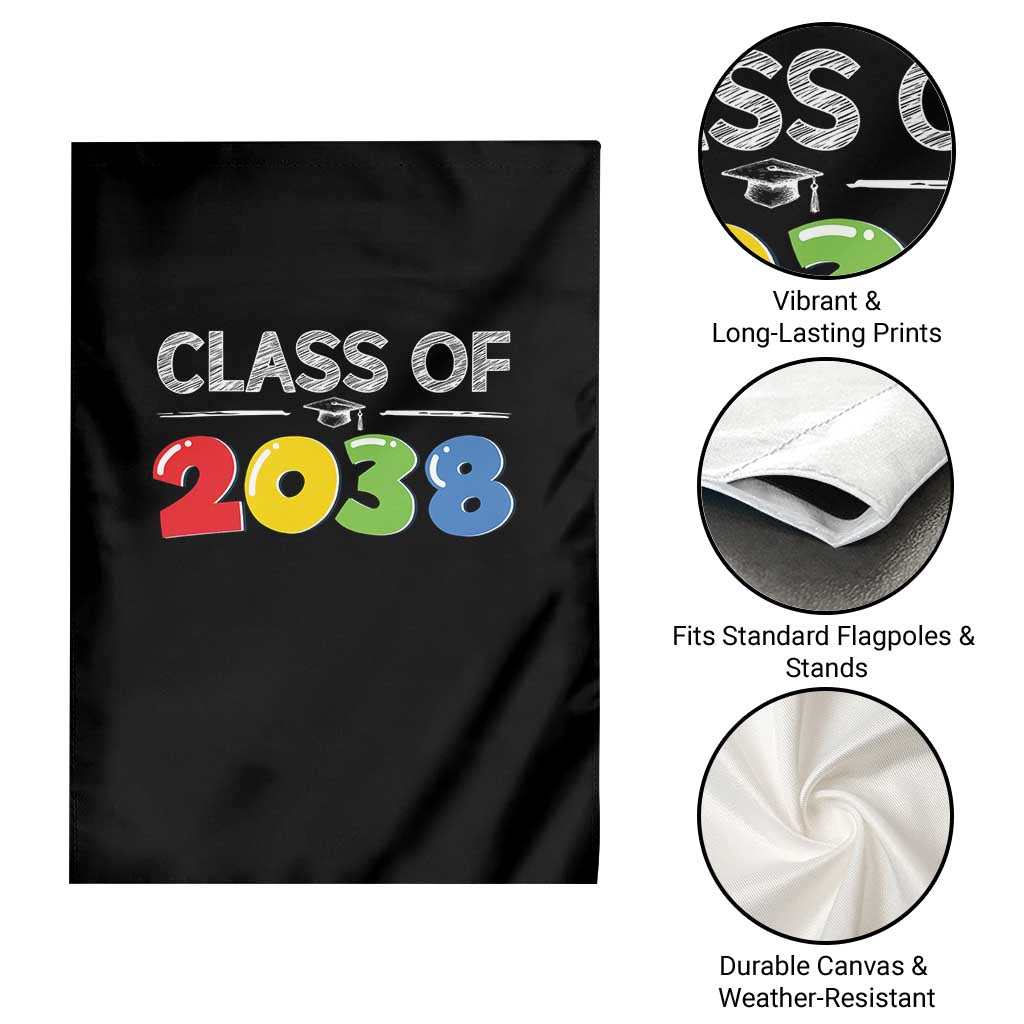 Class of 2038 Garden Flag Grow With Me Kindergarten - Wonder Print Shop