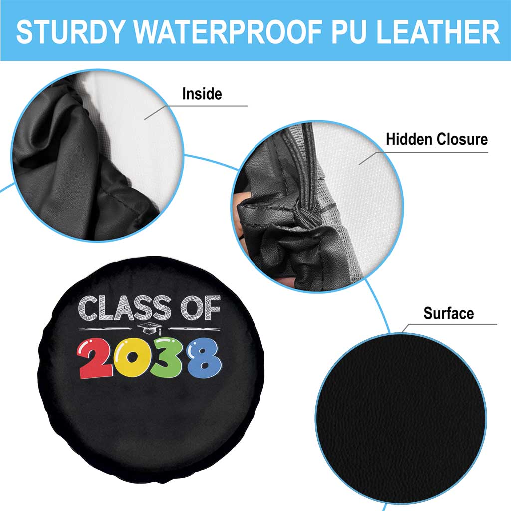 Class of 2038 Spare Tire Cover Grow With Me Kindergarten - Wonder Print Shop