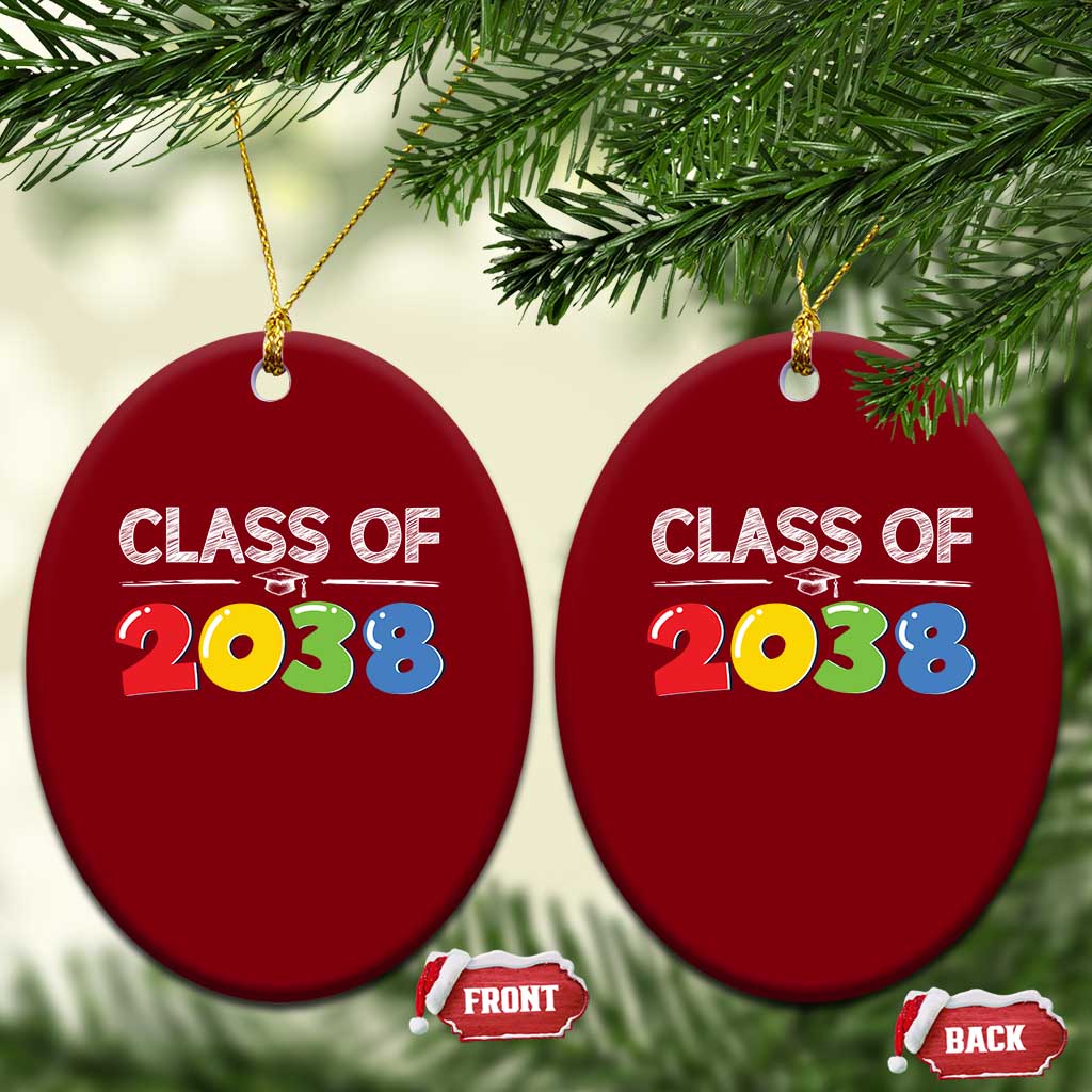 Class of 2038 Ceramic Ornament Grow With Me Kindergarten - Wonder Print Shop