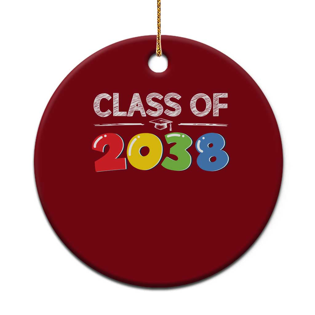 Class of 2038 Ceramic Ornament Grow With Me Kindergarten - Wonder Print Shop