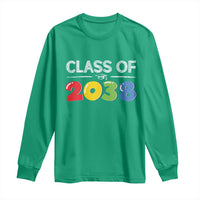 Class of 2038 Long Sleeve Shirt Grow With Me Kindergarten - Wonder Print Shop