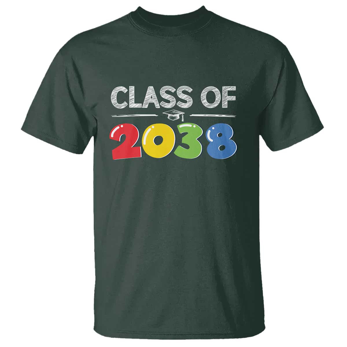 Class of 2038 T Shirt Grow With Me Kindergarten - Wonder Print Shop