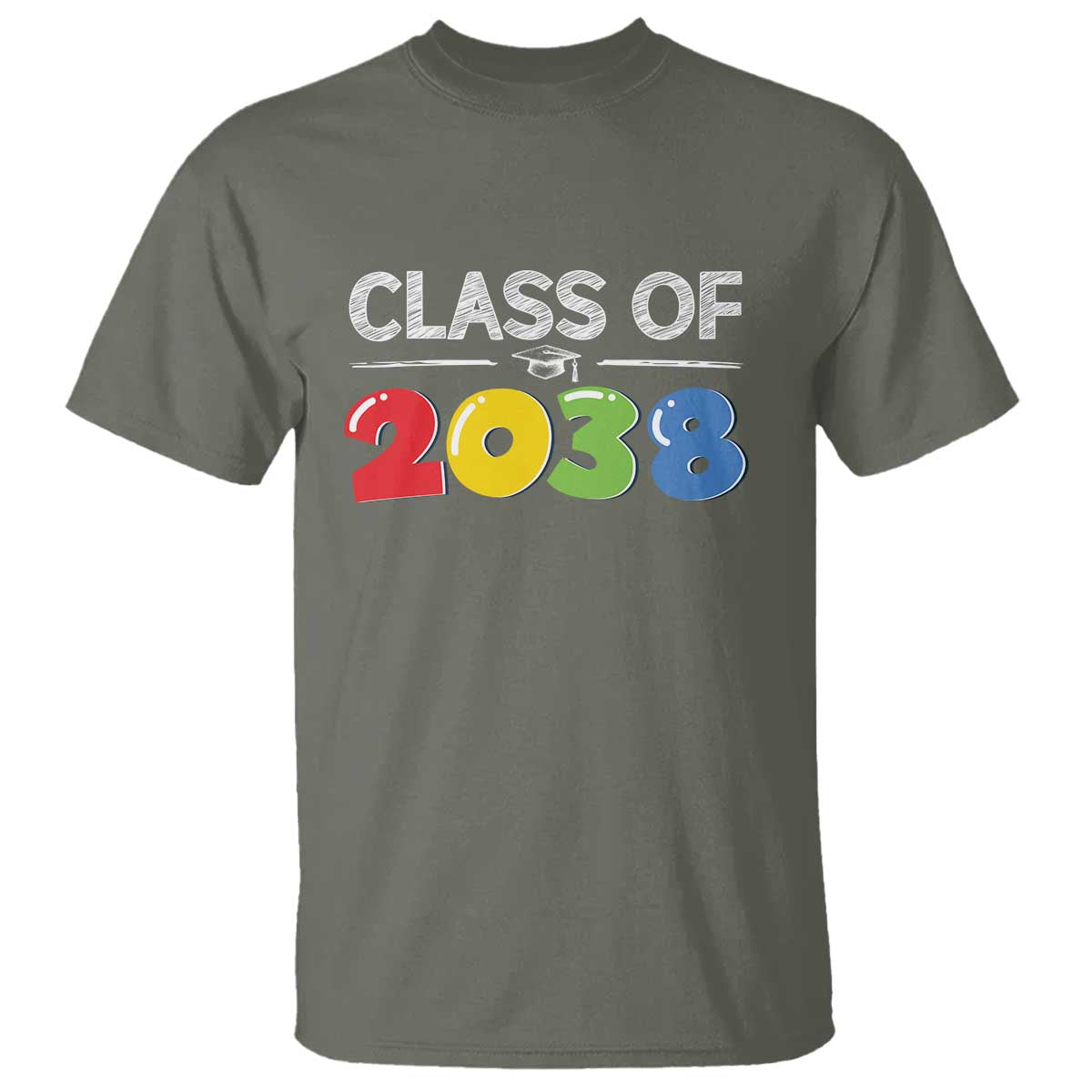Class of 2038 T Shirt Grow With Me Kindergarten - Wonder Print Shop