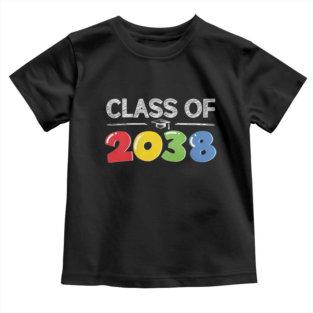 Class of 2038 Toddler T Shirt Grow With Me Kindergarten - Wonder Print Shop
