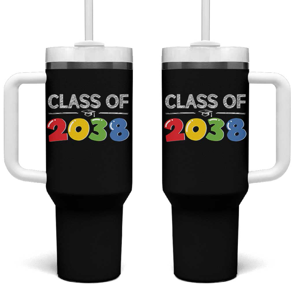Class of 2038 Tumbler With Handle Grow With Me Kindergarten - Wonder Print Shop