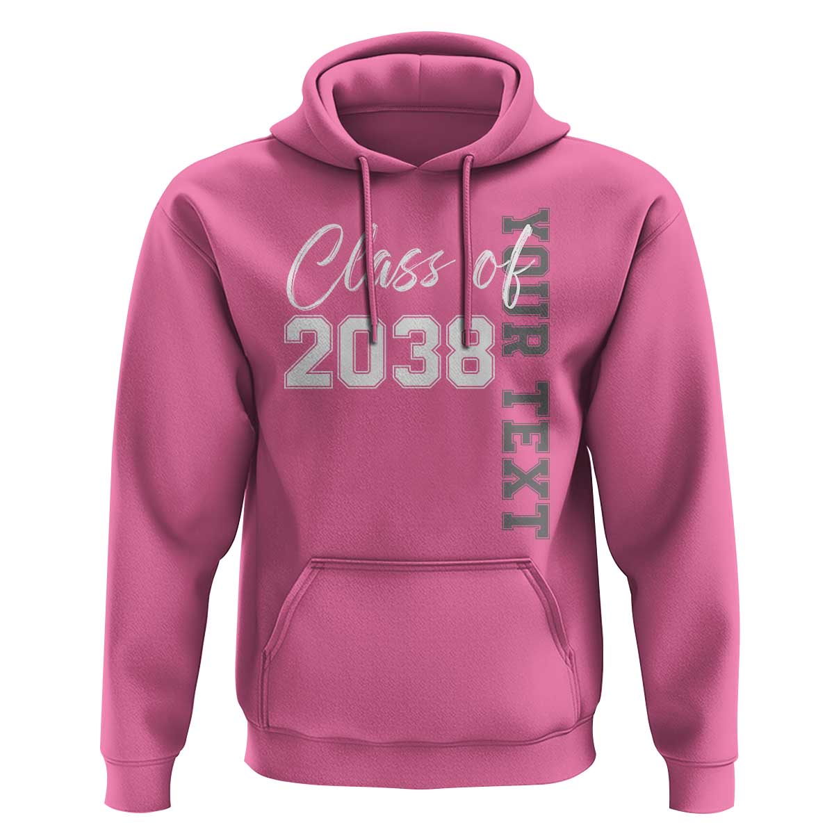 Personalized Class of 2038 Hoodie Custom Name Grow With Me Count Down Graduating - Wonder Print Shop