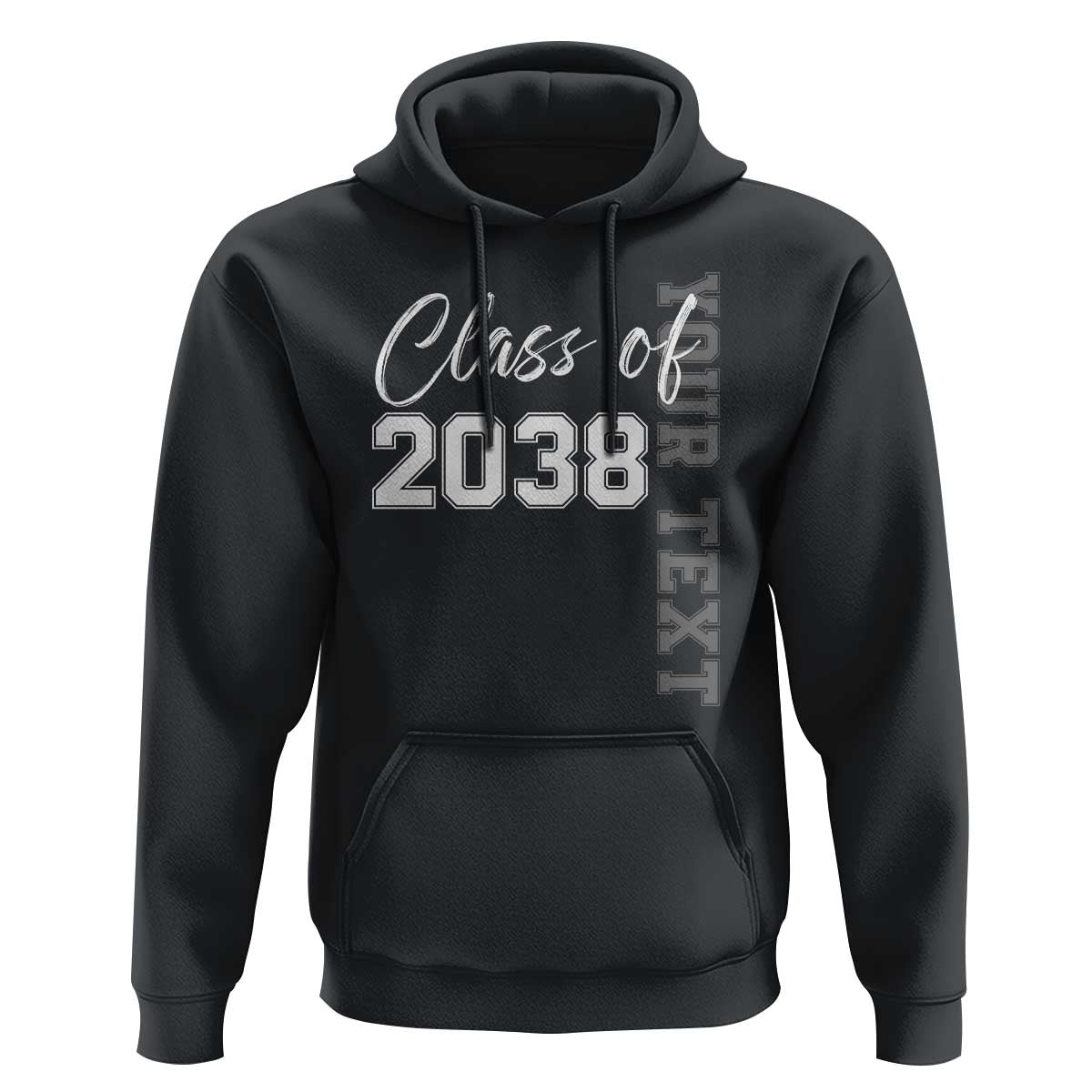 Personalized Class of 2038 Hoodie Custom Name Grow With Me Count Down Graduating - Wonder Print Shop