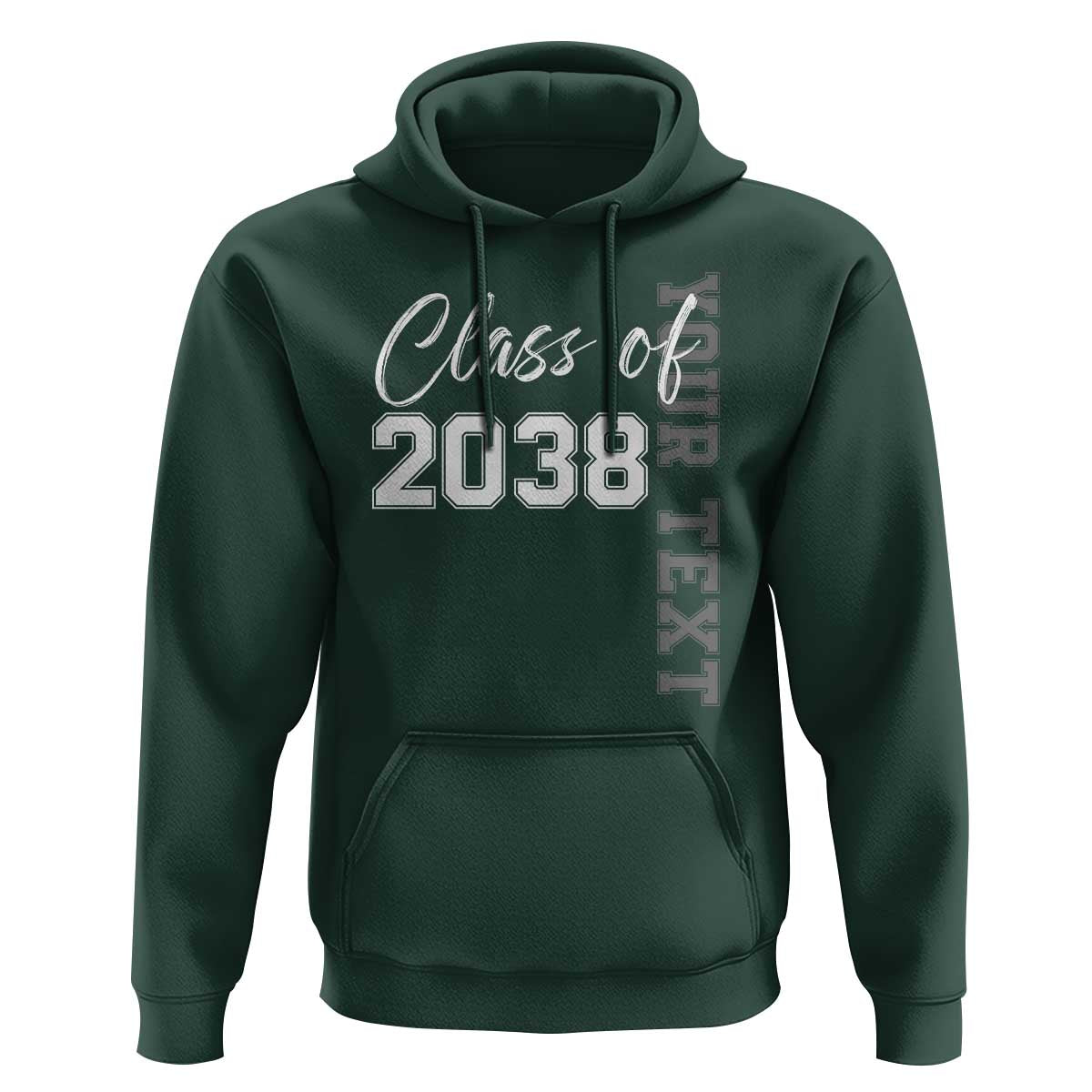 Personalized Class of 2038 Hoodie Custom Name Grow With Me Count Down Graduating - Wonder Print Shop