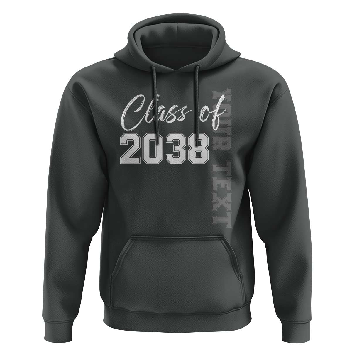 Personalized Class of 2038 Hoodie Custom Name Grow With Me Count Down Graduating - Wonder Print Shop