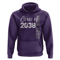 Personalized Class of 2038 Hoodie Custom Name Grow With Me Count Down Graduating - Wonder Print Shop