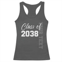 Personalized Class of 2038 Racerback Tank Top Custom Name Grow With Me Count Down Graduating - Wonder Print Shop