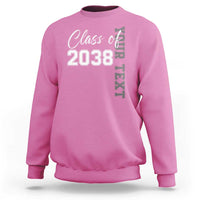 Personalized Class of 2038 Sweatshirt Custom Name Grow With Me Count Down Graduating - Wonder Print Shop