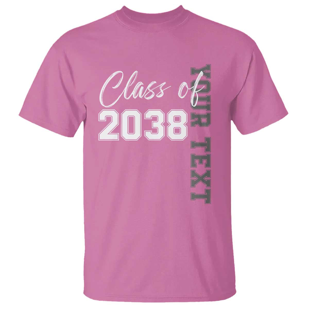 Personalized Class of 2038 T Shirt Custom Name Grow With Me Count Down Graduating - Wonder Print Shop