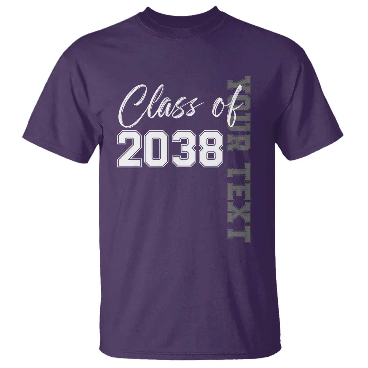 Personalized Class of 2038 T Shirt Custom Name Grow With Me Count Down Graduating - Wonder Print Shop