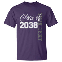 Personalized Class of 2038 T Shirt Custom Name Grow With Me Count Down Graduating - Wonder Print Shop
