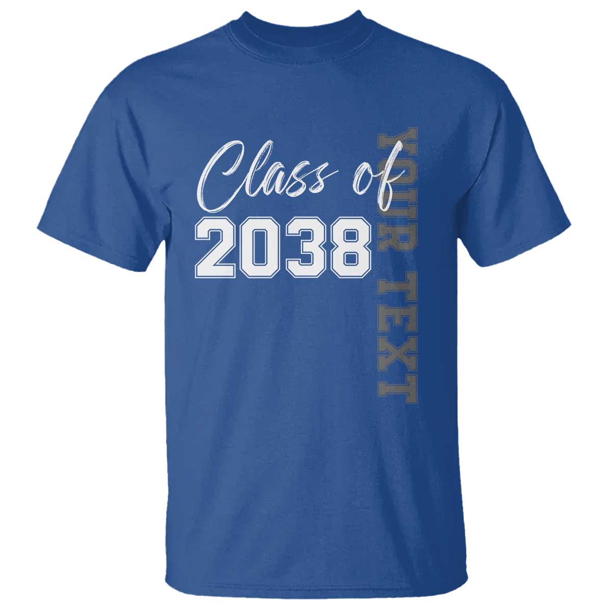 Personalized Class of 2038 T Shirt Custom Name Grow With Me Count Down Graduating - Wonder Print Shop
