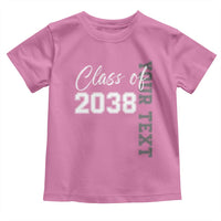 Personalized Class of 2038 Toddler T Shirt Custom Name Grow With Me Count Down Graduating - Wonder Print Shop