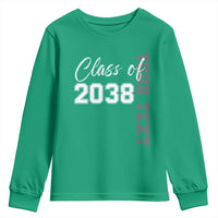 Personalized Class of 2038 Youth Sweatshirt Custom Name Grow With Me Count Down Graduating - Wonder Print Shop