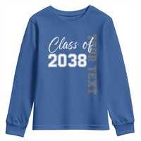 Personalized Class of 2038 Youth Sweatshirt Custom Name Grow With Me Count Down Graduating - Wonder Print Shop