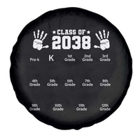 Class of 2038 Grow With Me Spare Tire Cover Handprint Pre-K to 12th Grade Graduation - Wonder Print Shop