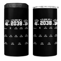 Class of 2038 Grow With Me 4 in 1 Can Cooler Tumbler Handprint Pre-K to 12th Grade Graduation - Wonder Print Shop