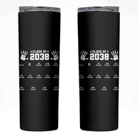Class of 2038 Grow With Me Skinny Tumbler Handprint Pre-K to 12th Grade Graduation - Wonder Print Shop