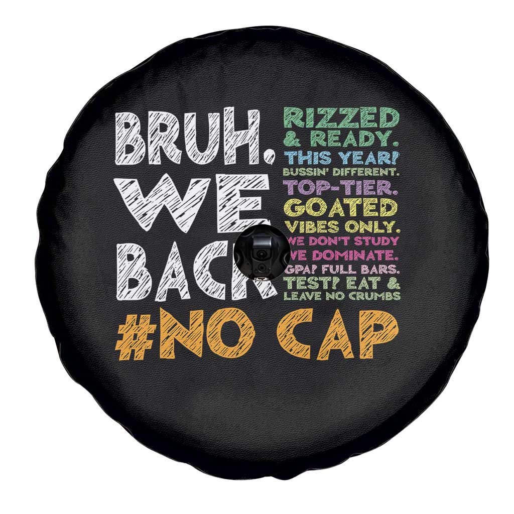 Funny Bruh We Back To School Spare Tire Cover Happy First Day Of School - Wonder Print Shop