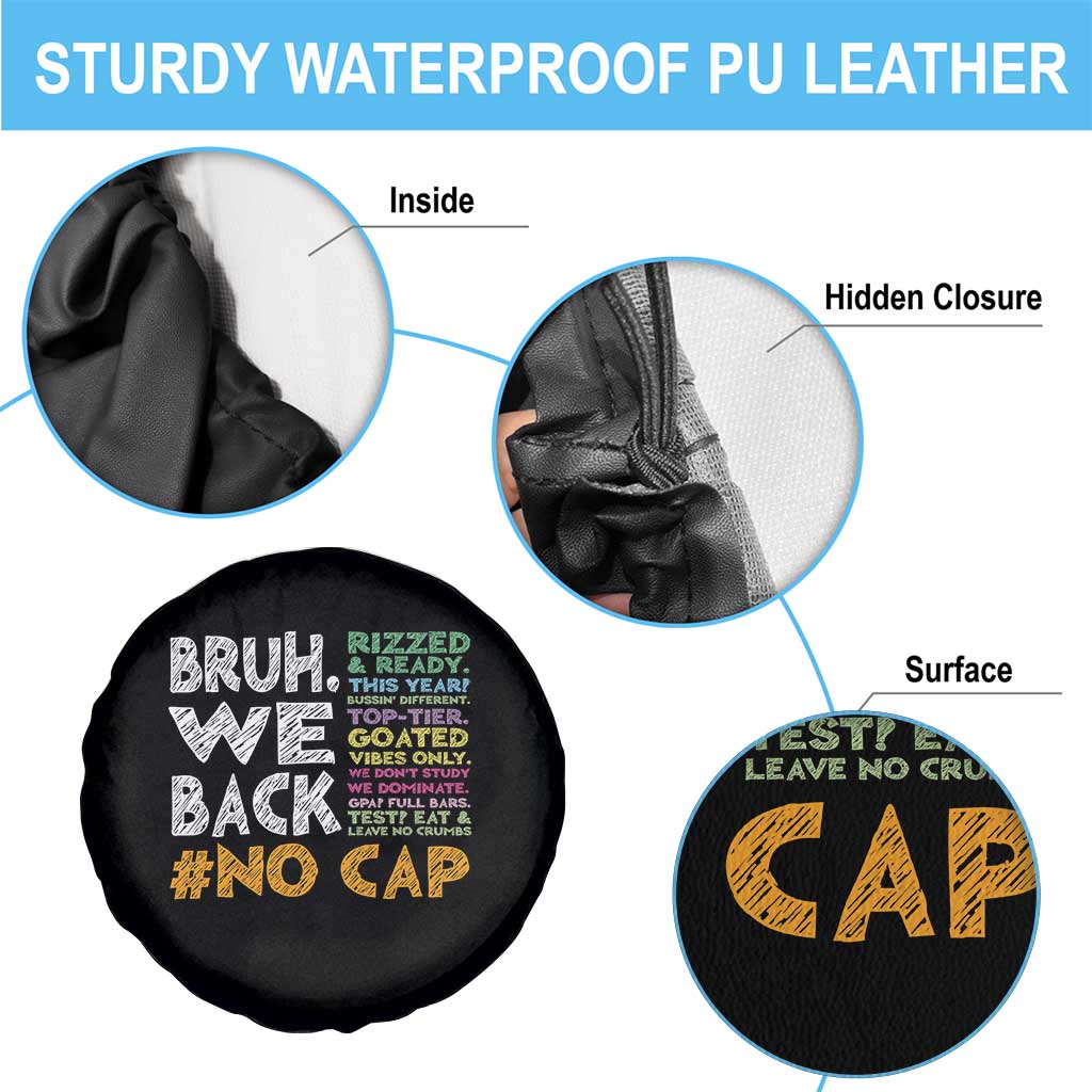 Funny Bruh We Back To School Spare Tire Cover Happy First Day Of School - Wonder Print Shop