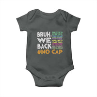 Funny Bruh We Back To School Baby Onesie Happy First Day Of School - Wonder Print Shop