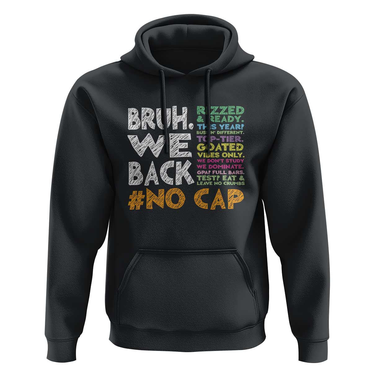Funny Bruh We Back To School Hoodie Happy First Day Of School - Wonder Print Shop