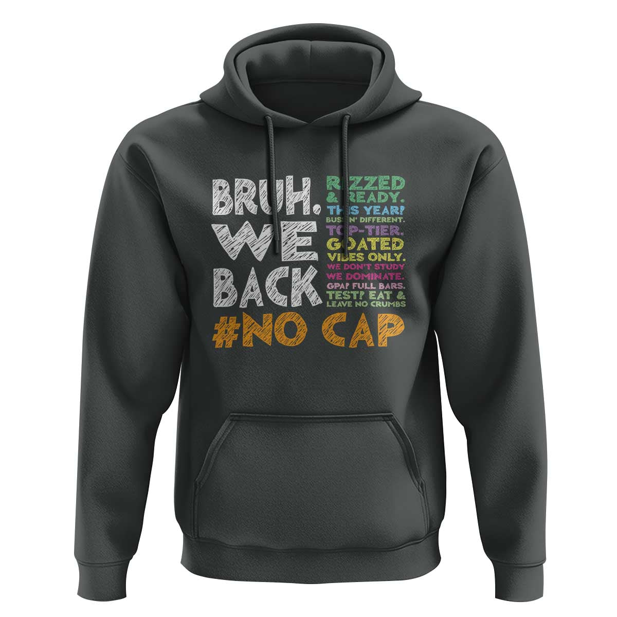Funny Bruh We Back To School Hoodie Happy First Day Of School - Wonder Print Shop