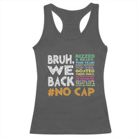 Funny Bruh We Back To School Racerback Tank Top Happy First Day Of School - Wonder Print Shop