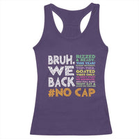 Funny Bruh We Back To School Racerback Tank Top Happy First Day Of School - Wonder Print Shop