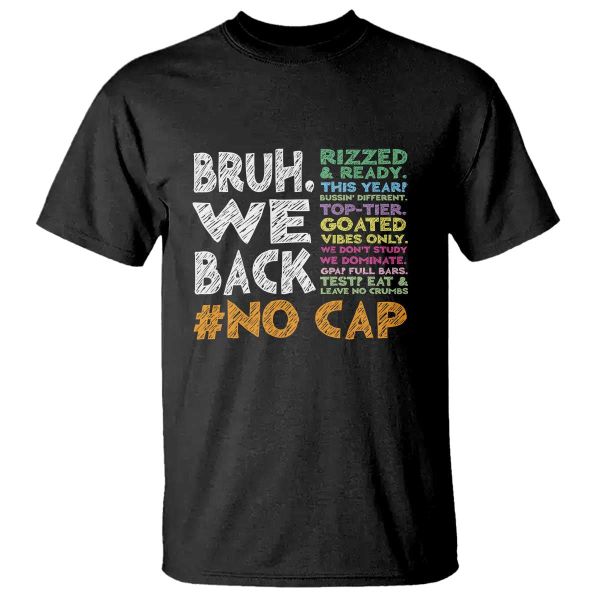 Funny Bruh We Back To School T Shirt Happy First Day Of School - Wonder Print Shop
