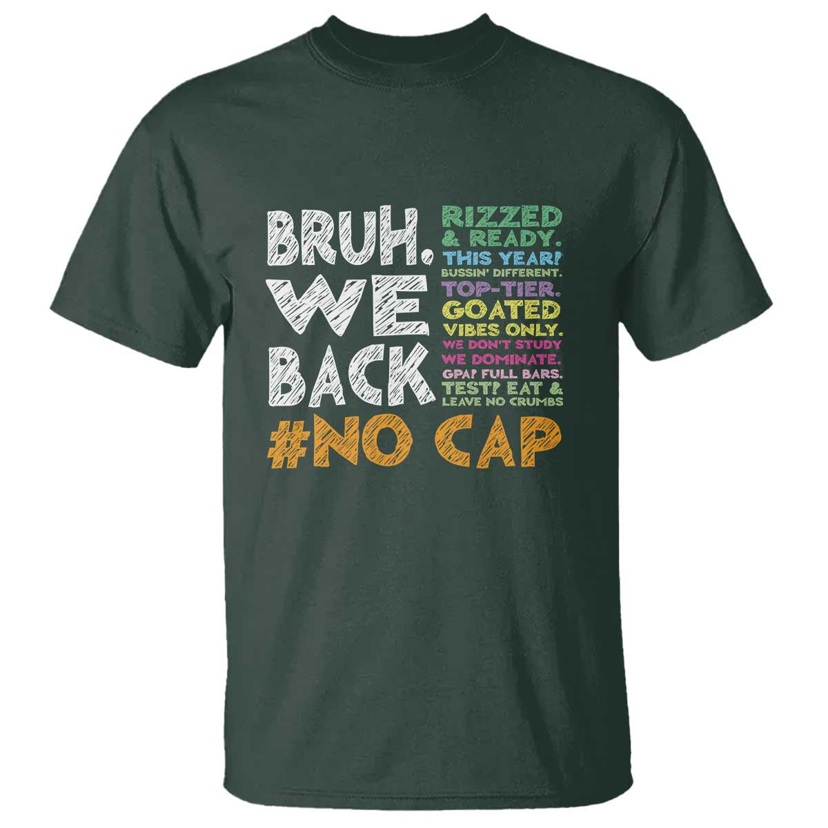 Funny Bruh We Back To School T Shirt Happy First Day Of School - Wonder Print Shop
