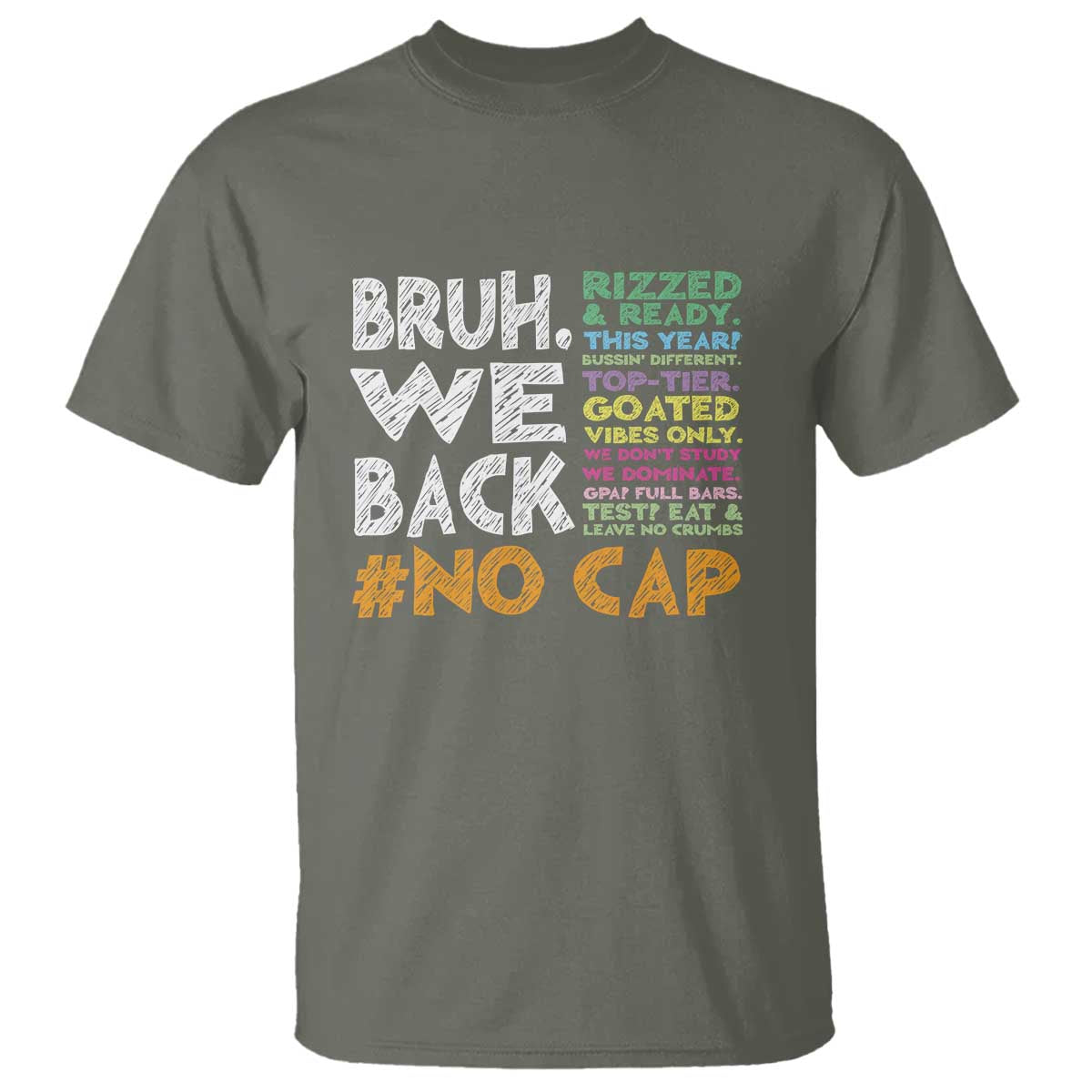 Funny Bruh We Back To School T Shirt Happy First Day Of School - Wonder Print Shop