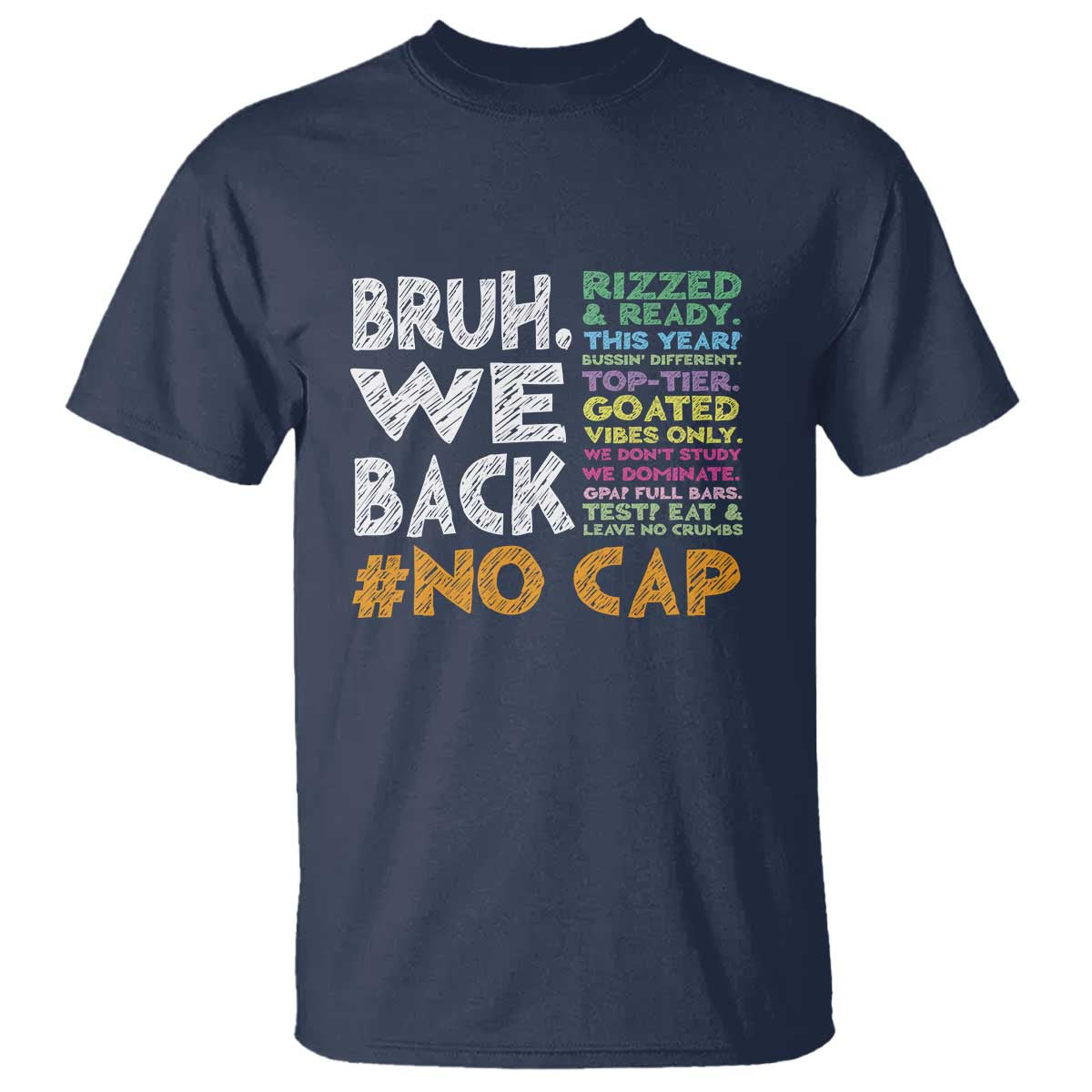 Funny Bruh We Back To School T Shirt Happy First Day Of School - Wonder Print Shop