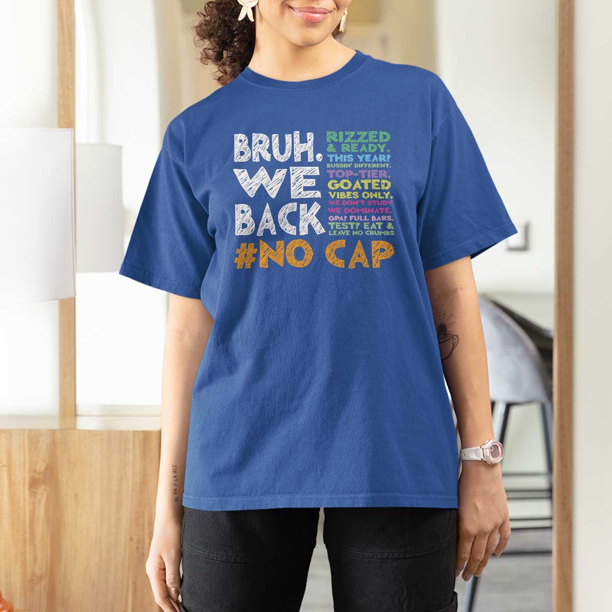 Funny Bruh We Back To School T Shirt For Women Happy First Day Of School - Wonder Print Shop