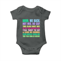 Funny Bruh We Back To School Baby Onesie Gen A Slang Happy First Day Of School - Wonder Print Shop