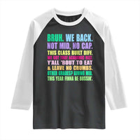 Funny Bruh We Back To School Raglan Shirt Gen A Slang Happy First Day Of School - Wonder Print Shop