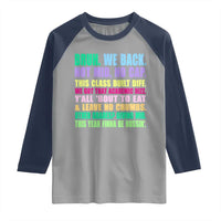 Funny Bruh We Back To School Raglan Shirt Gen A Slang Happy First Day Of School - Wonder Print Shop