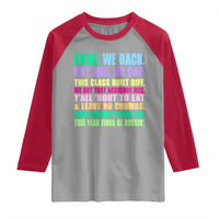 Funny Bruh We Back To School Raglan Shirt Gen A Slang Happy First Day Of School - Wonder Print Shop