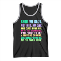 Funny Bruh We Back To School Tank Top Gen A Slang Happy First Day Of School - Wonder Print Shop